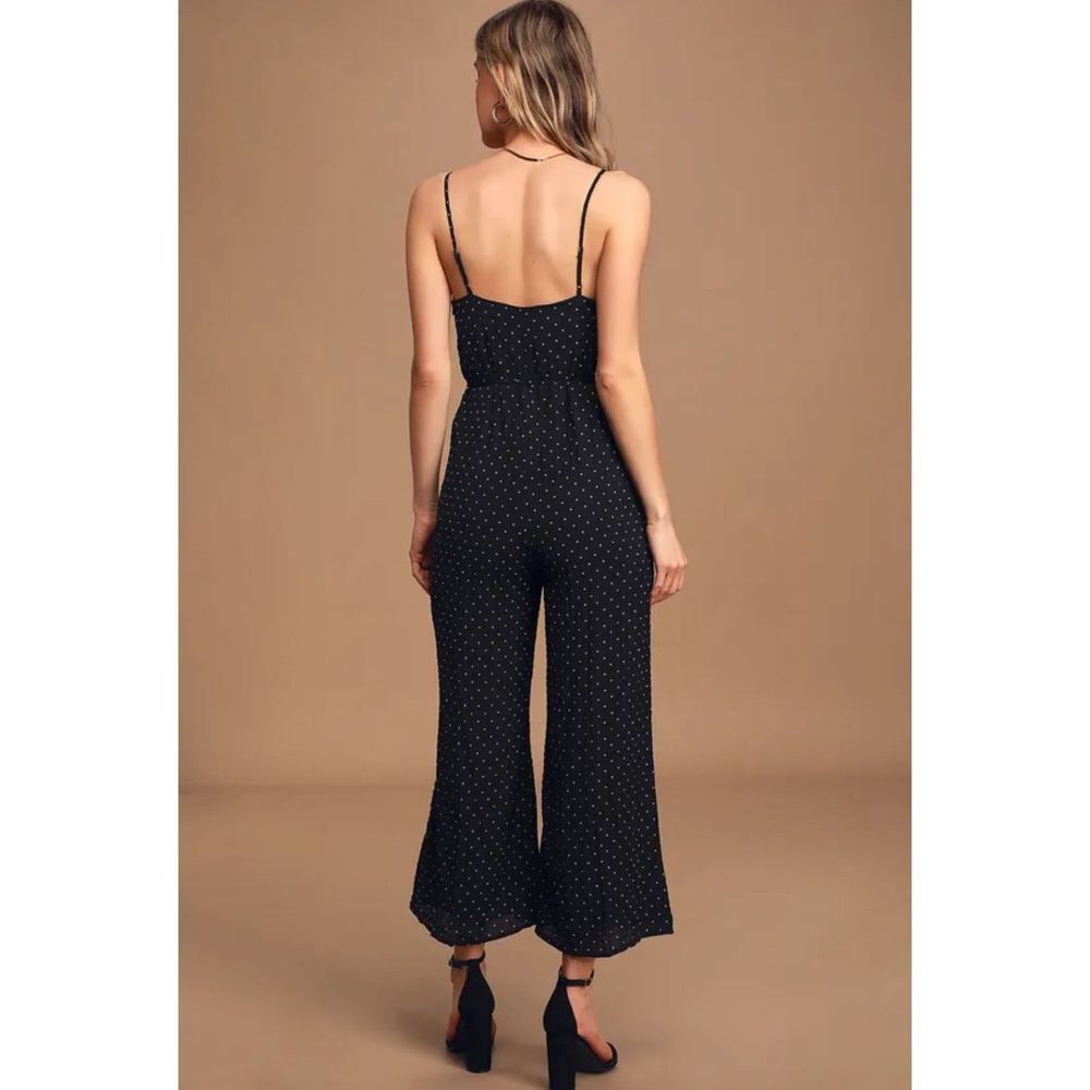 Lulus Charming Ways Black and White Polka Dot Culotte Jumpsuit - Picture 2 of 11
